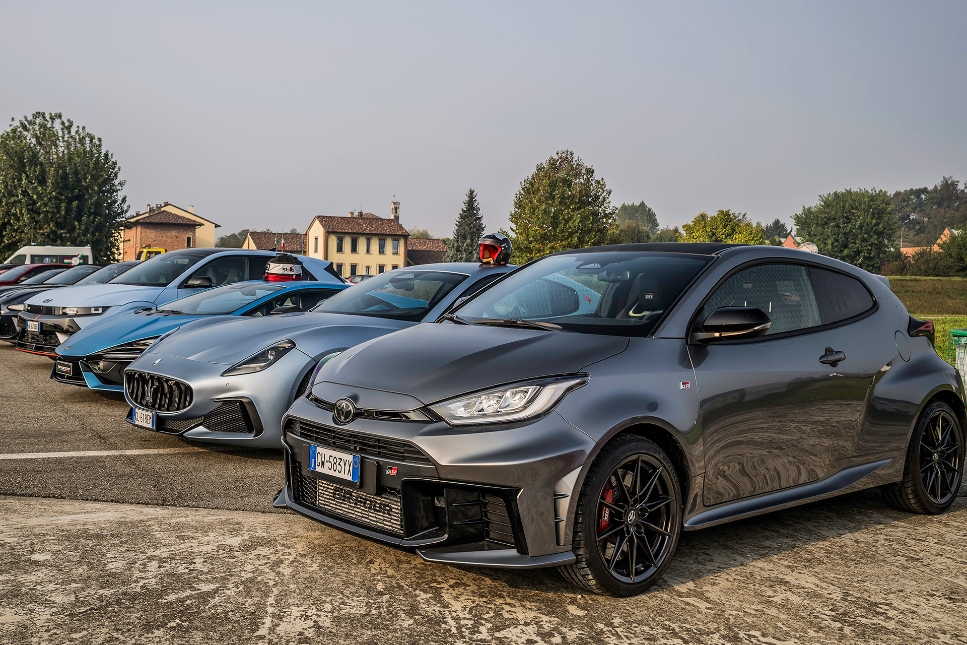 Auto in pista a Vairano