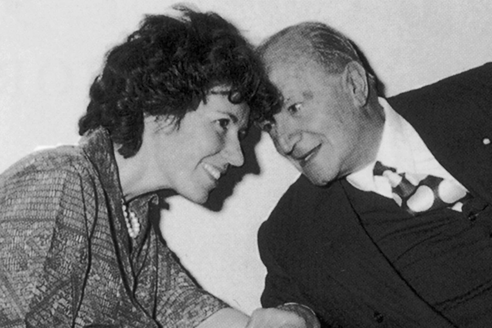 Gianni Mazzocchi with his daughter Giovanna in the Seventies
